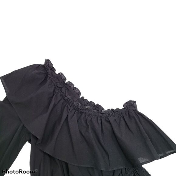 BCBGMAXAZRIA Embroidered 1 shoulder blouse Size XSMALL - Picture 7 of 12